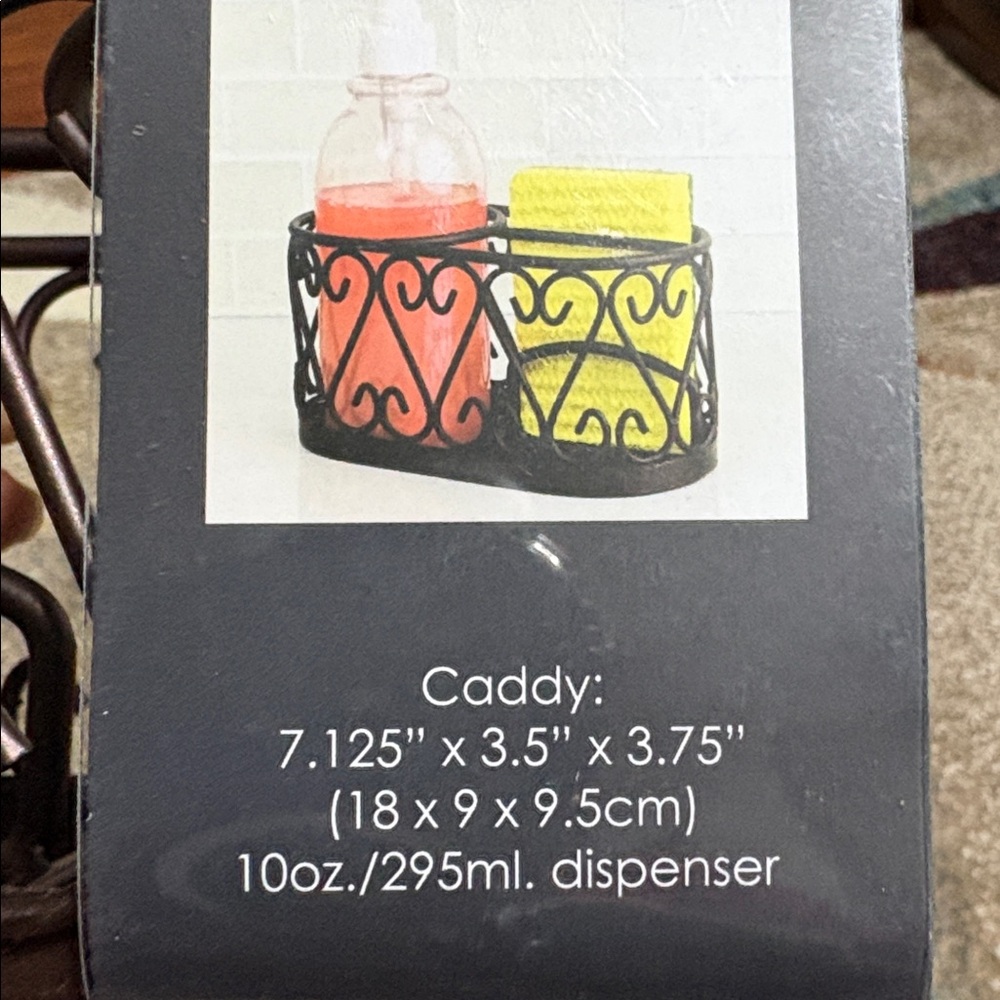 Plastic Soap Dispenser w Bronze Caddy. NEW. $13 each or two for $23 - Picture 4 of 4